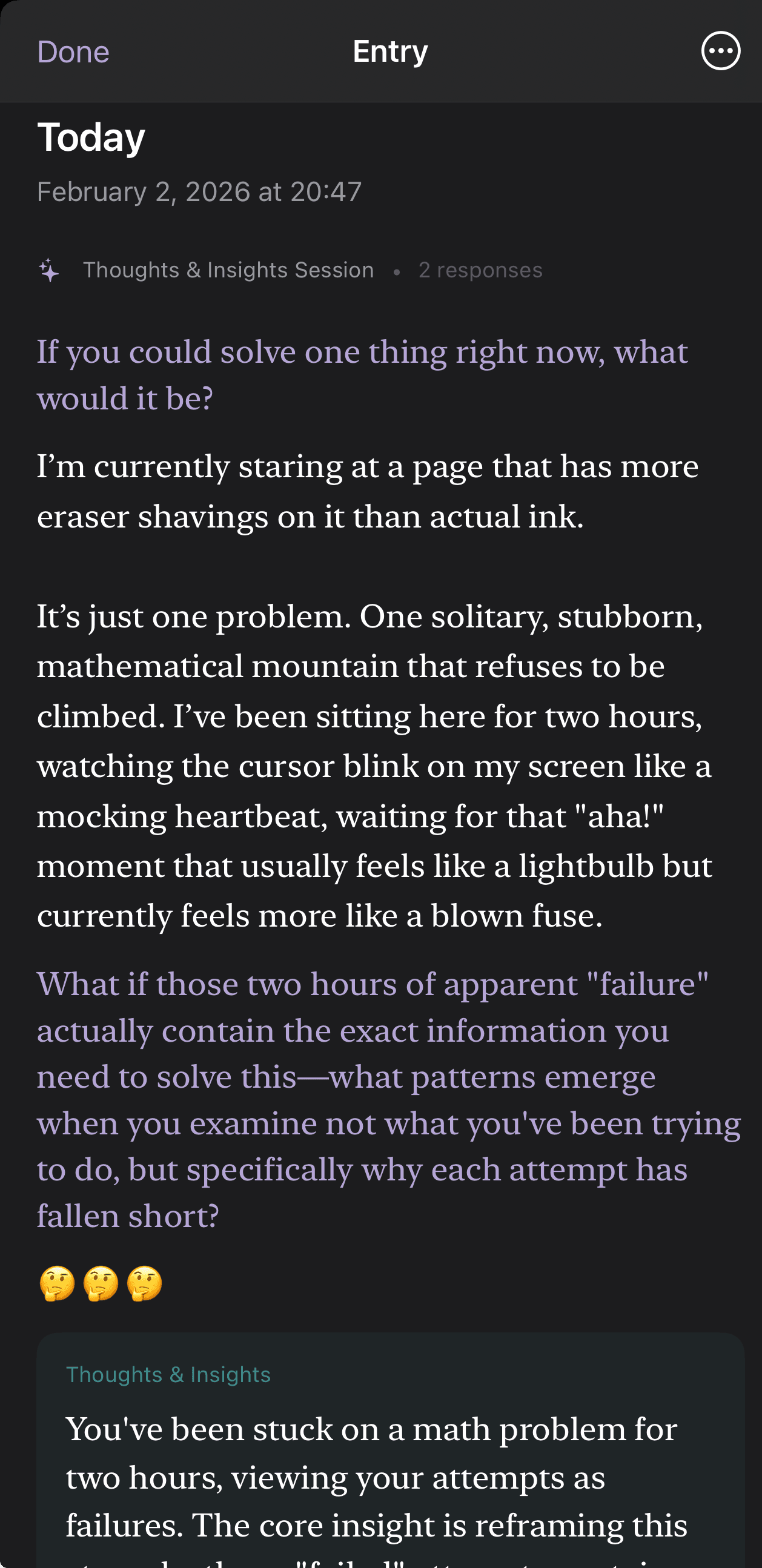 Journal entries list